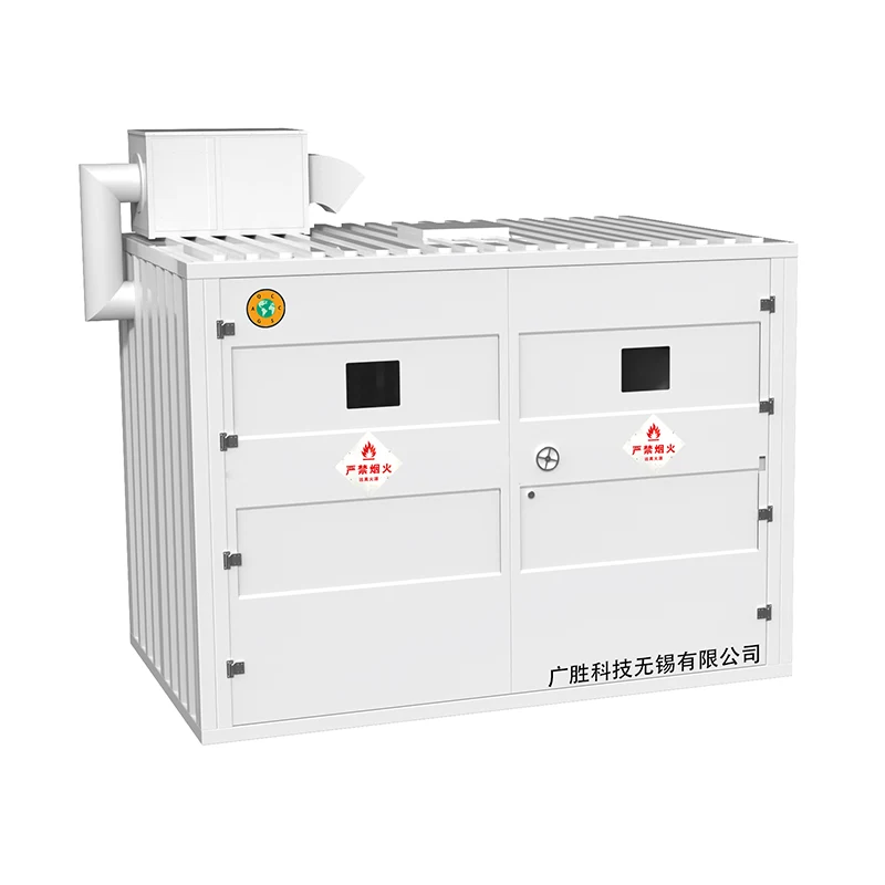 Vonkajší skladový kontajner odolný voči výbuchu regálového typu