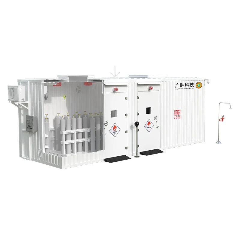 Pochôdzny sklad zásobníkov plynových fliaš odolných voči výbuchu